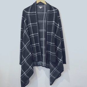 Merona Plaid Wrap Blanket Cardigan Size XL